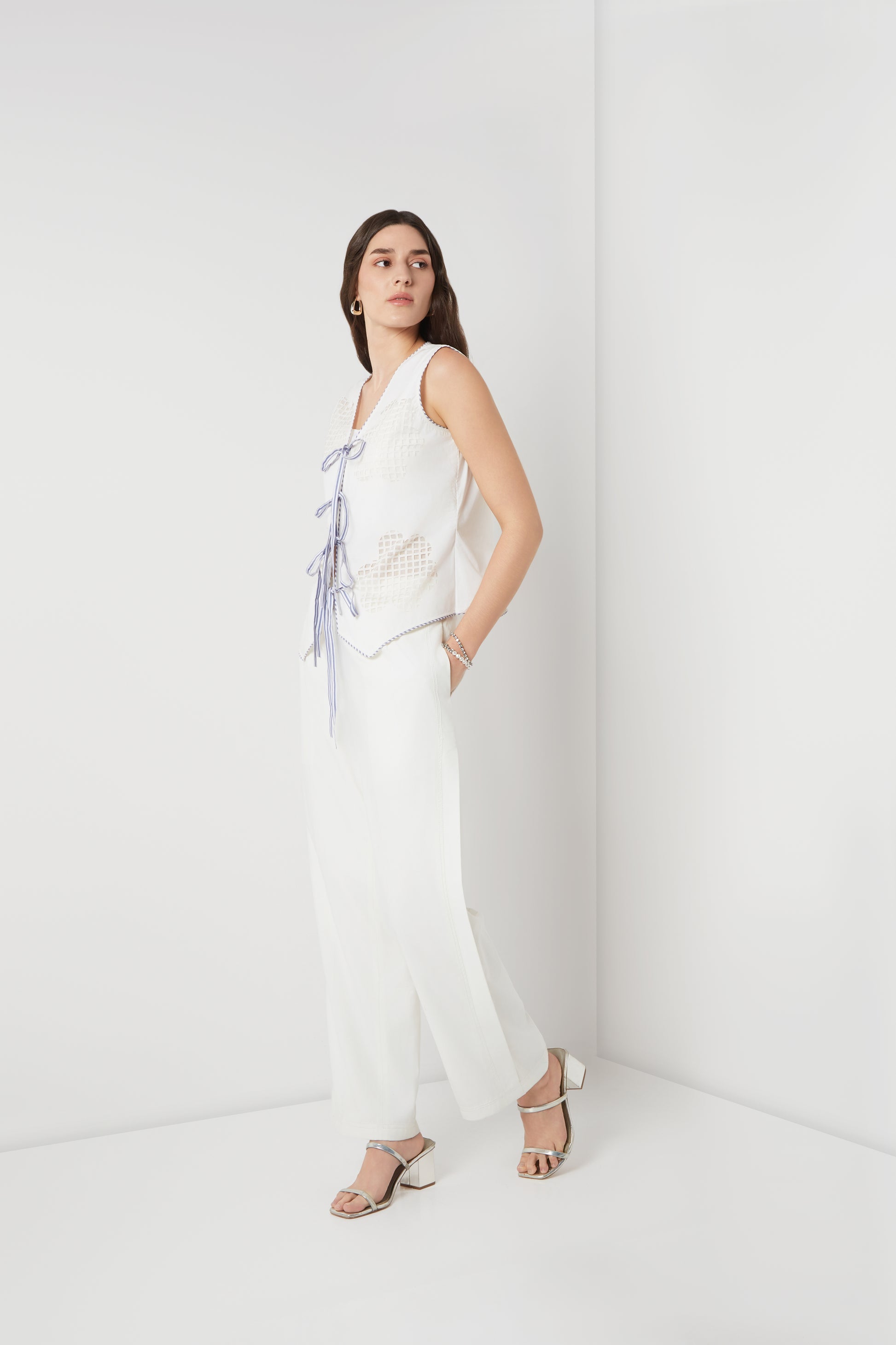 Handcrafted Tie-up Vest