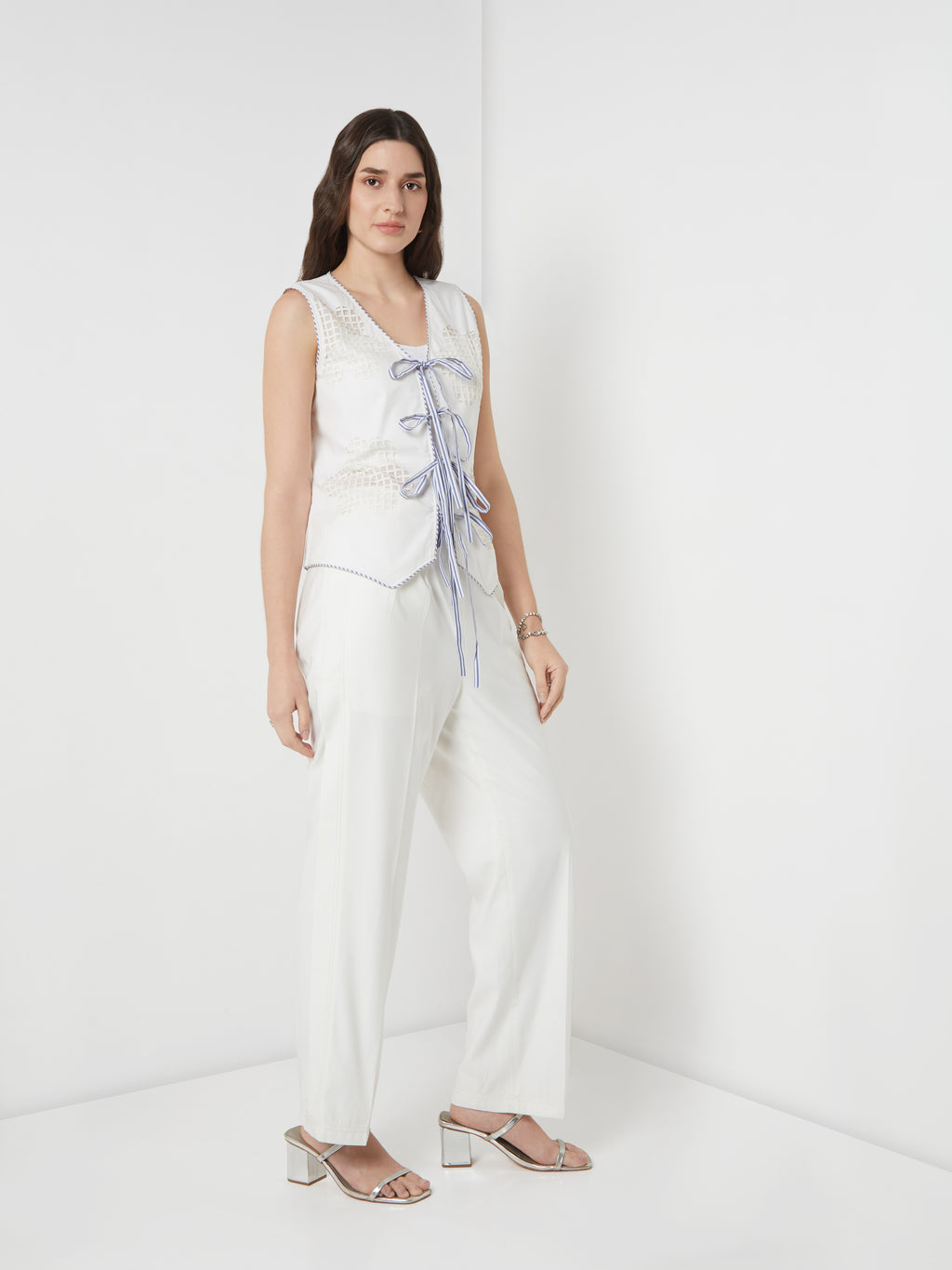 Handcrafted Tie-up Vest