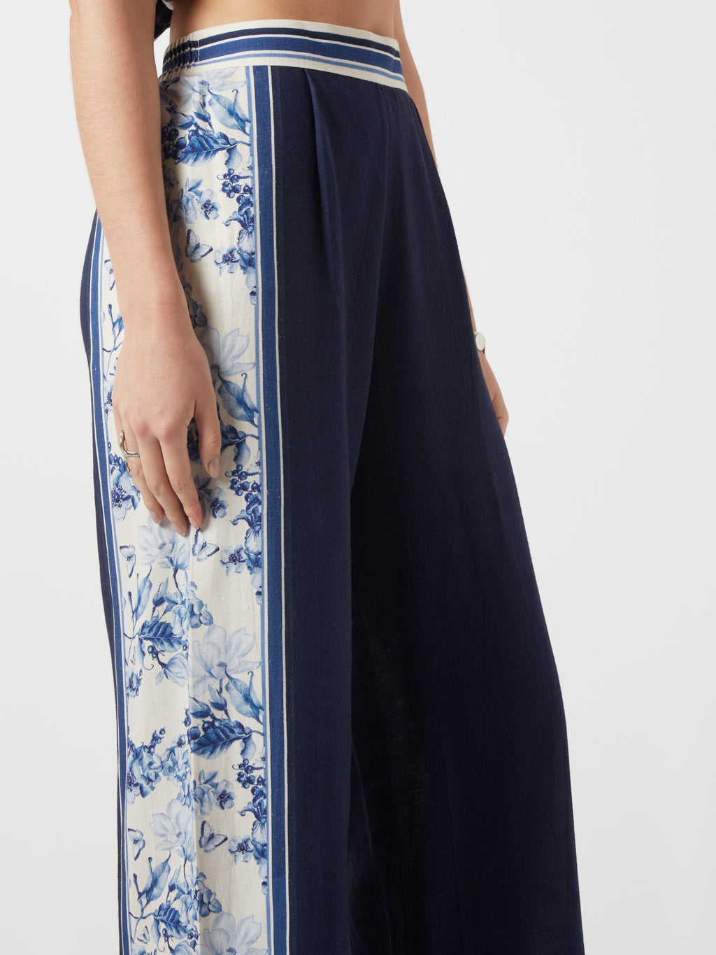 Bleu Creme Blocked Co-ord Set