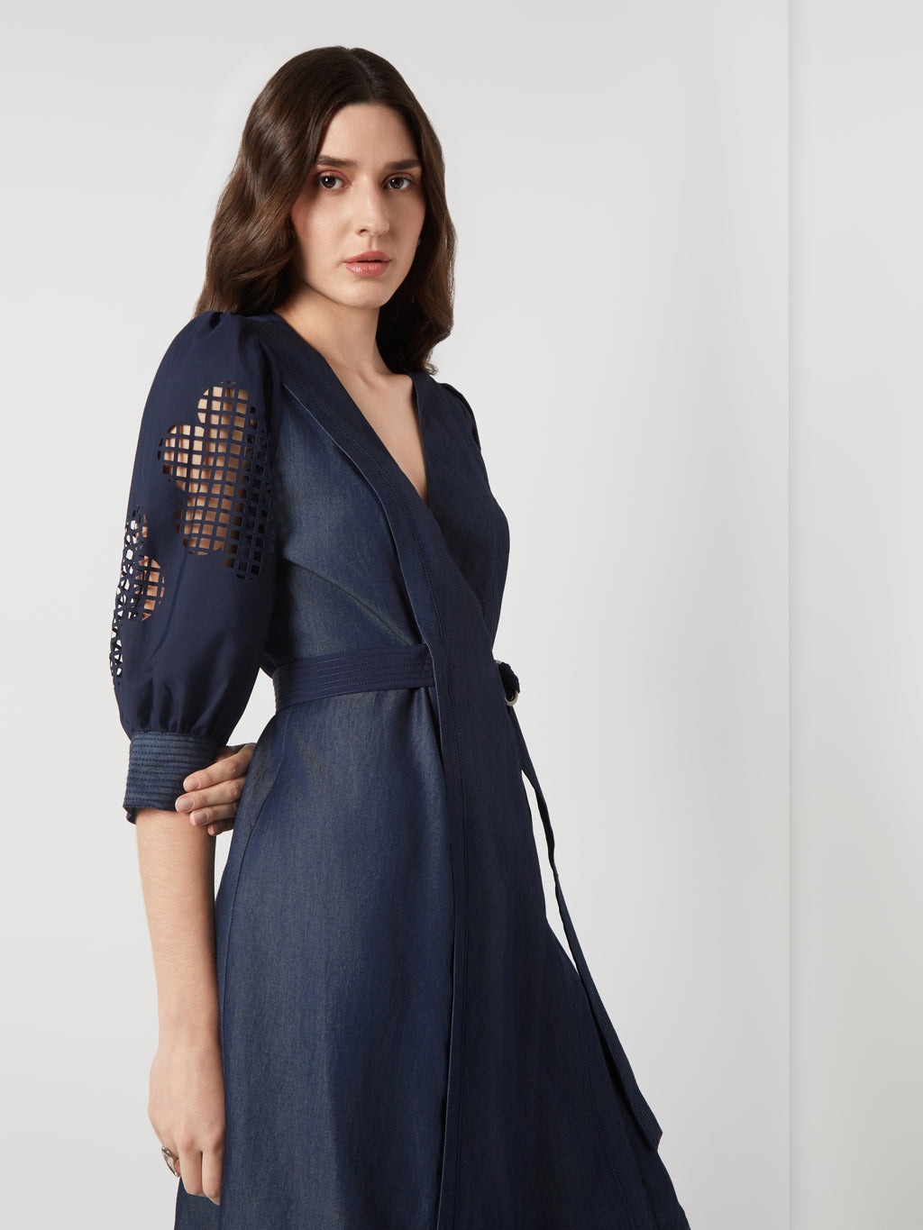 Tencel Denim Wrap Dress