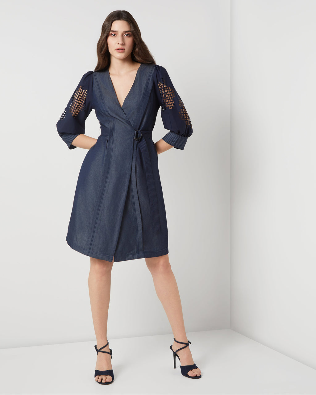 Tencel Denim Wrap Dress