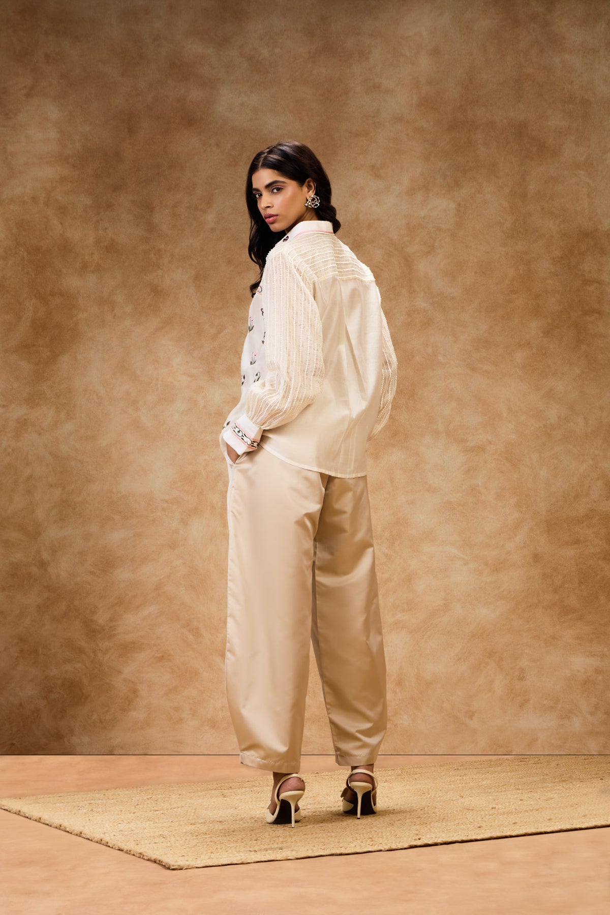 Ivory Threadwork Shirt