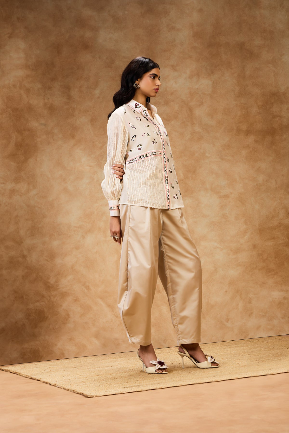 Ivory Threadwork Shirt
