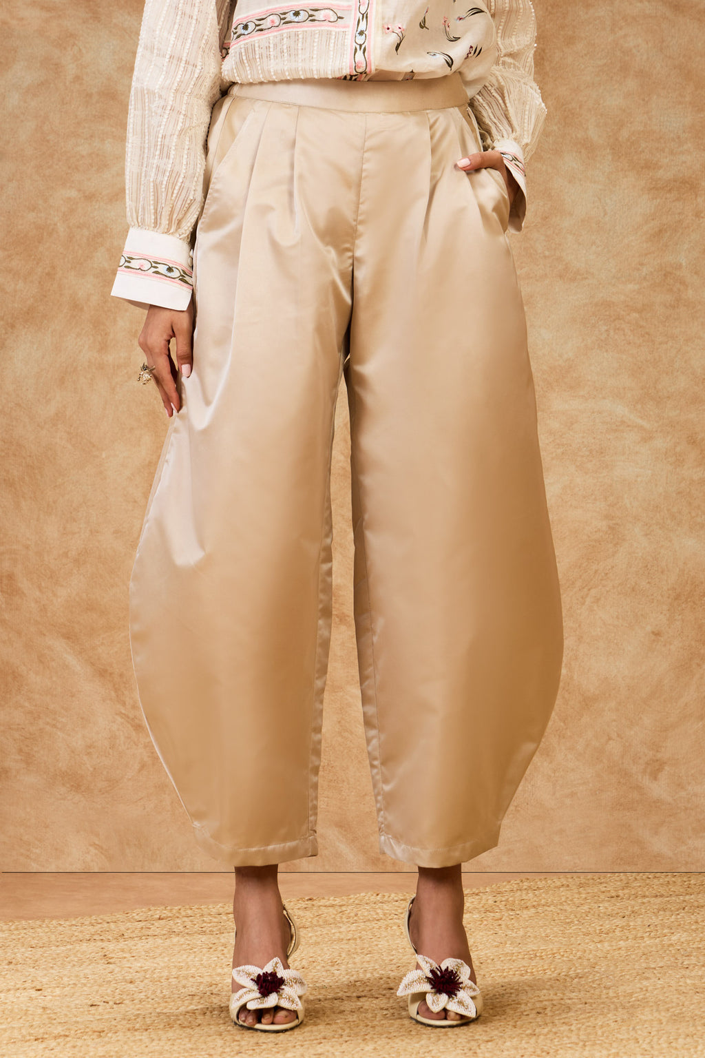 Rose Gold Barrel Pants