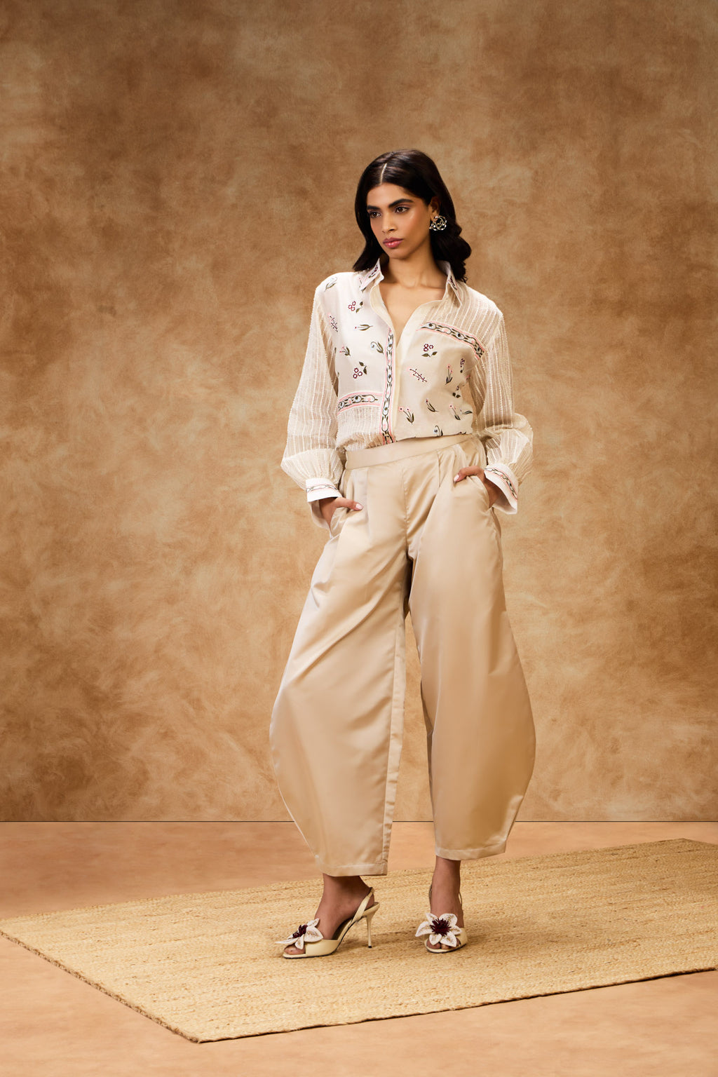 Ivory Threadwork Shirt