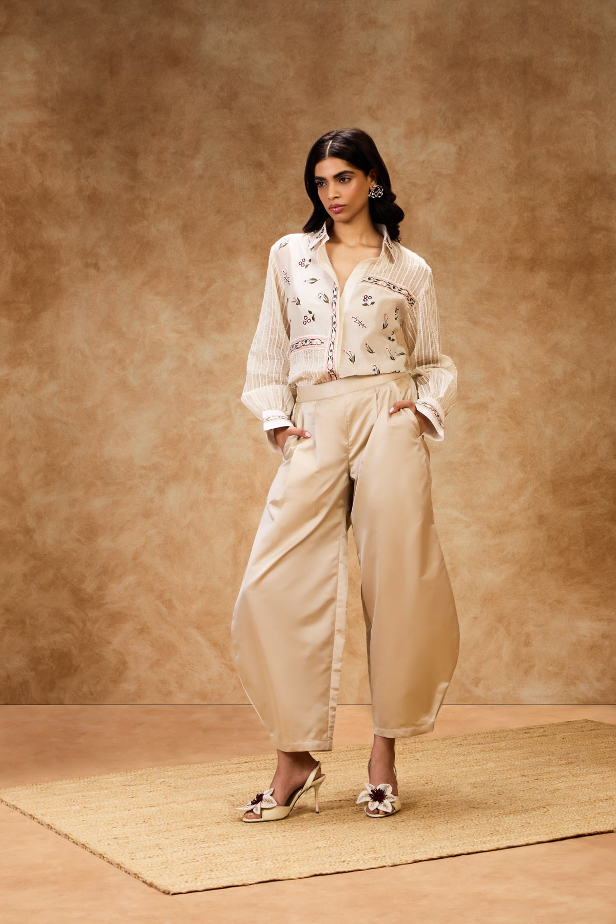 Ivory Threadwork Shirt