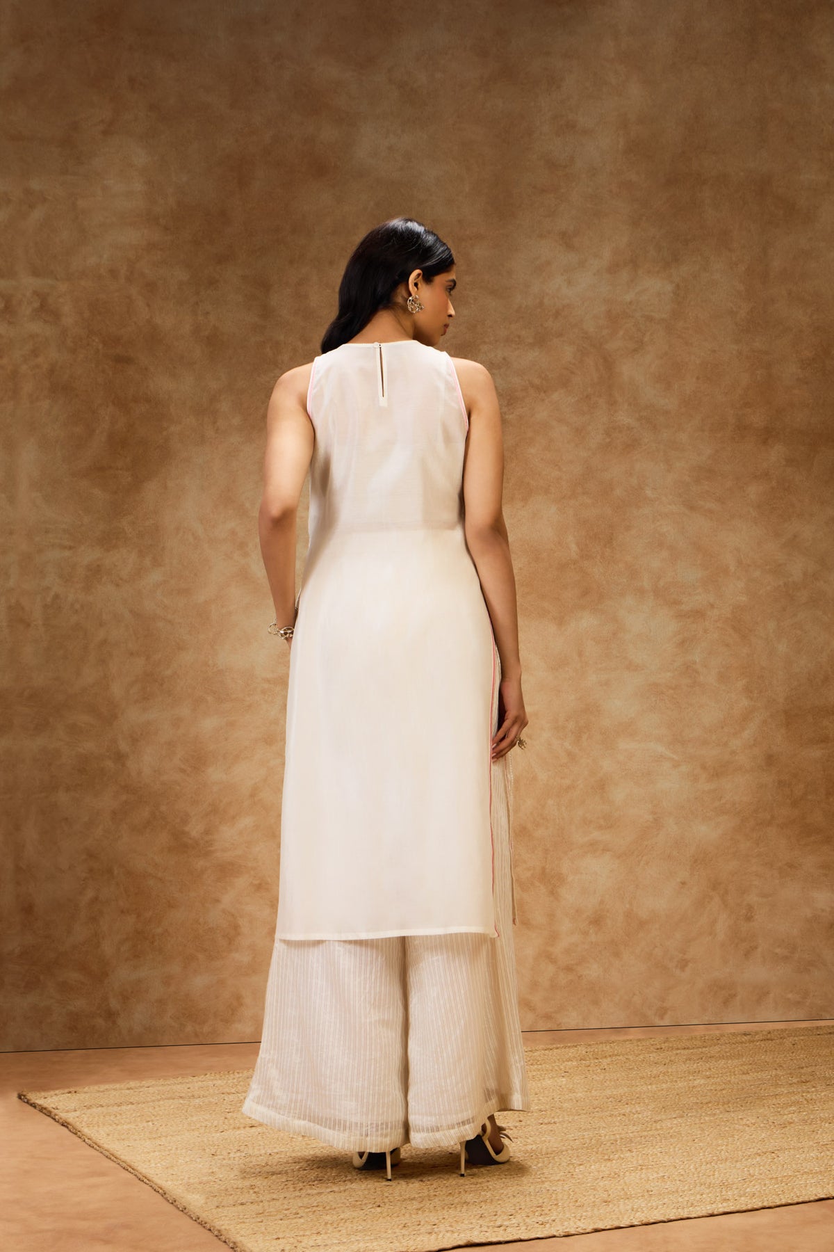 Ivory Threadwork Dress