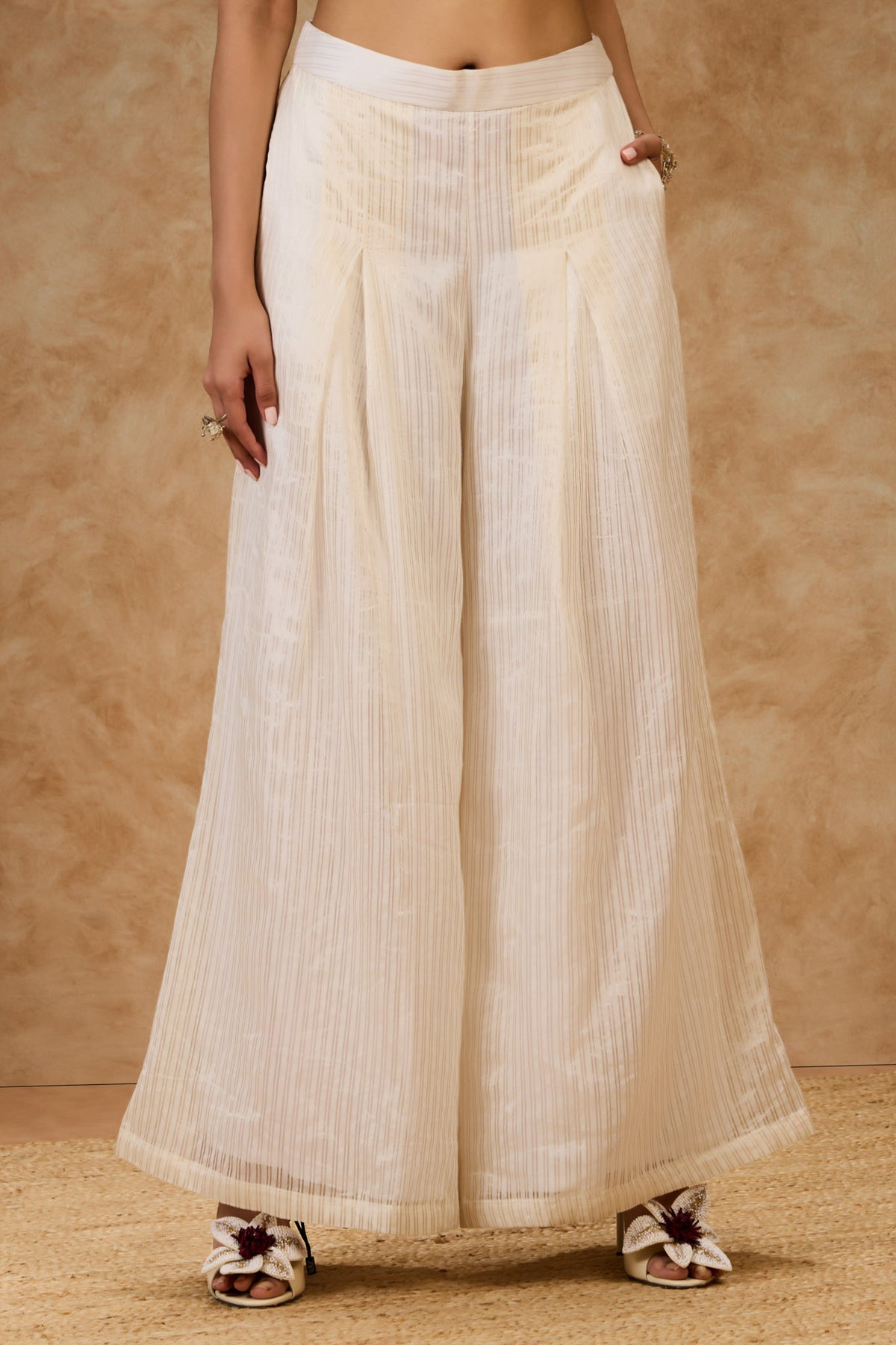 Pearl Striped Wide Leg Pants
