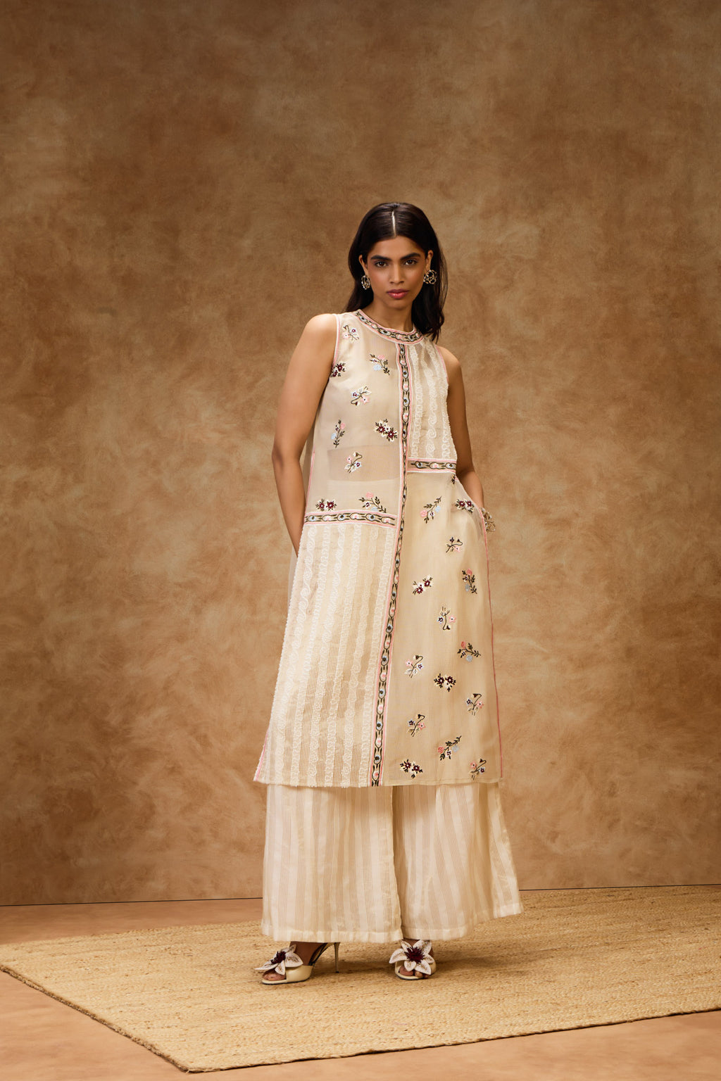 Gold Threadwork Dress