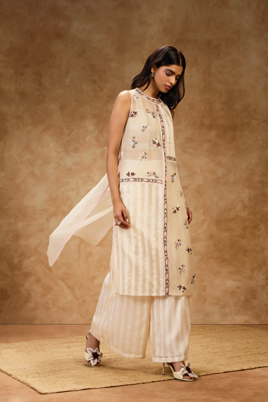 Gold Threadwork Dress