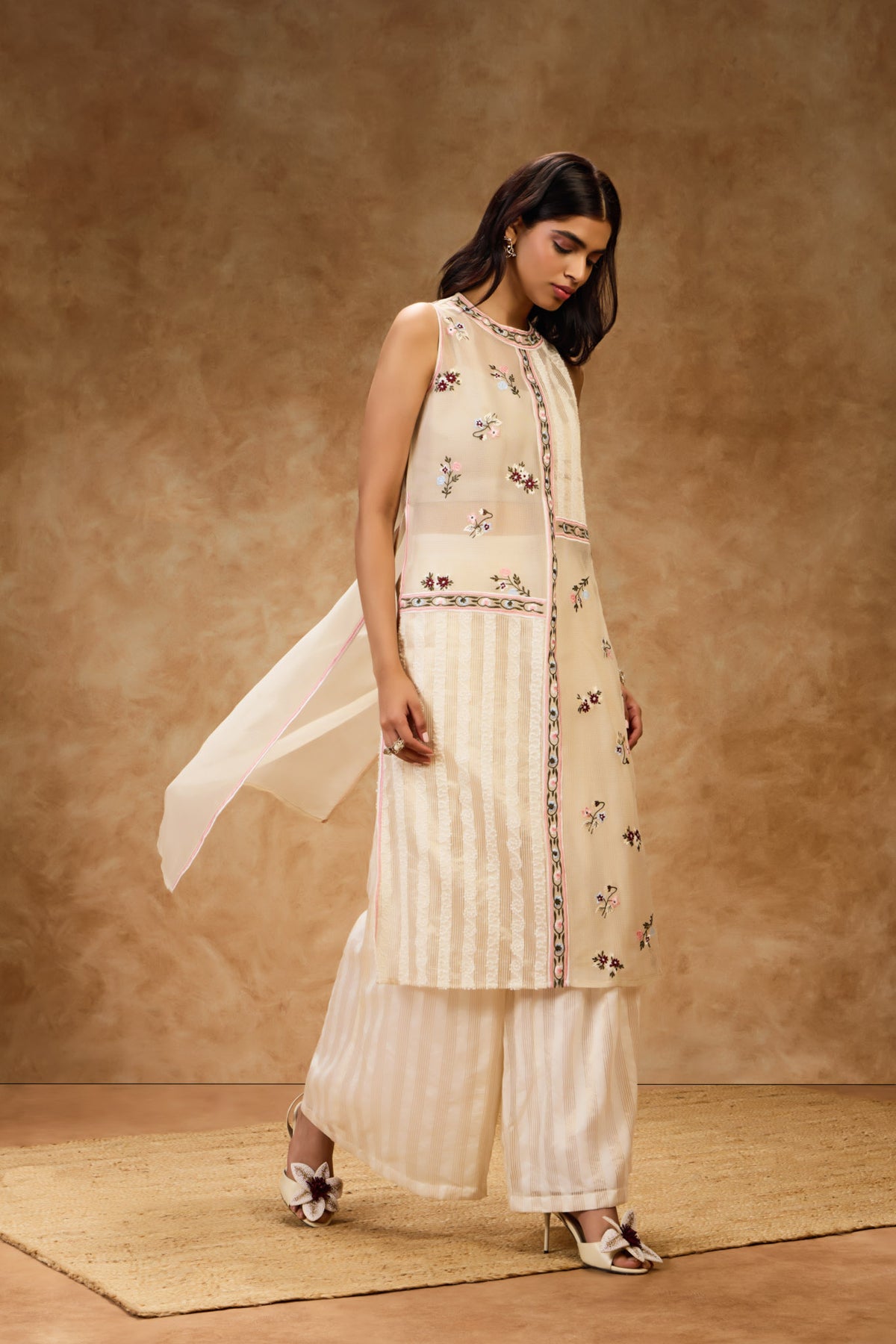 Gold Threadwork Dress