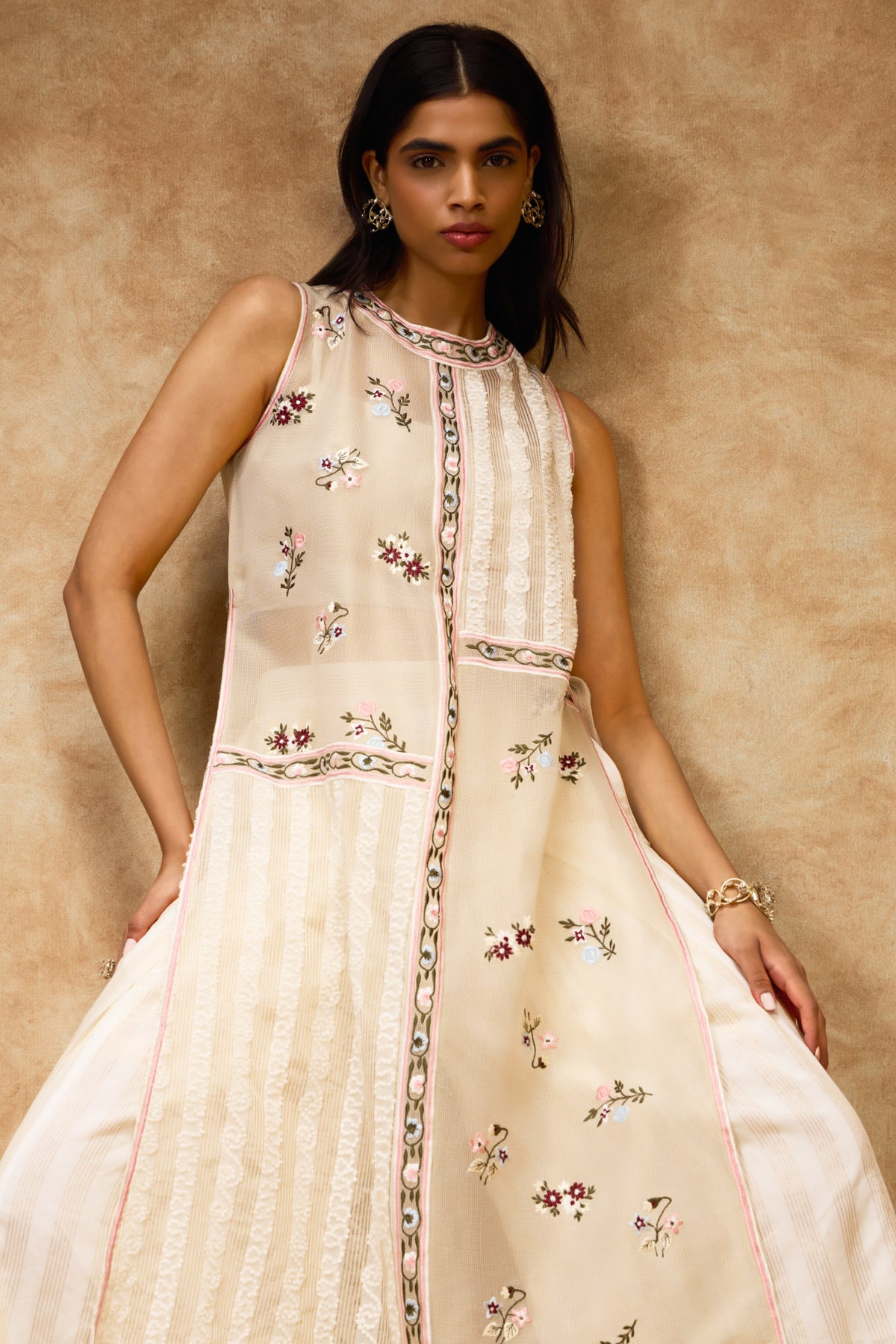 Gold Threadwork Dress