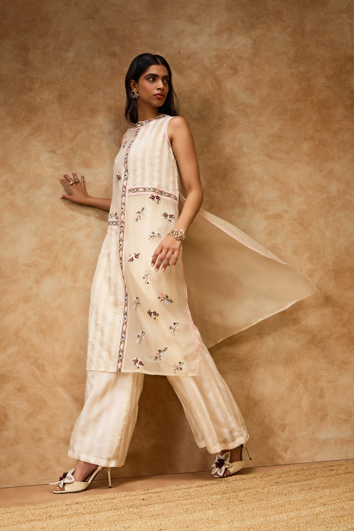 Gold Threadwork Dress