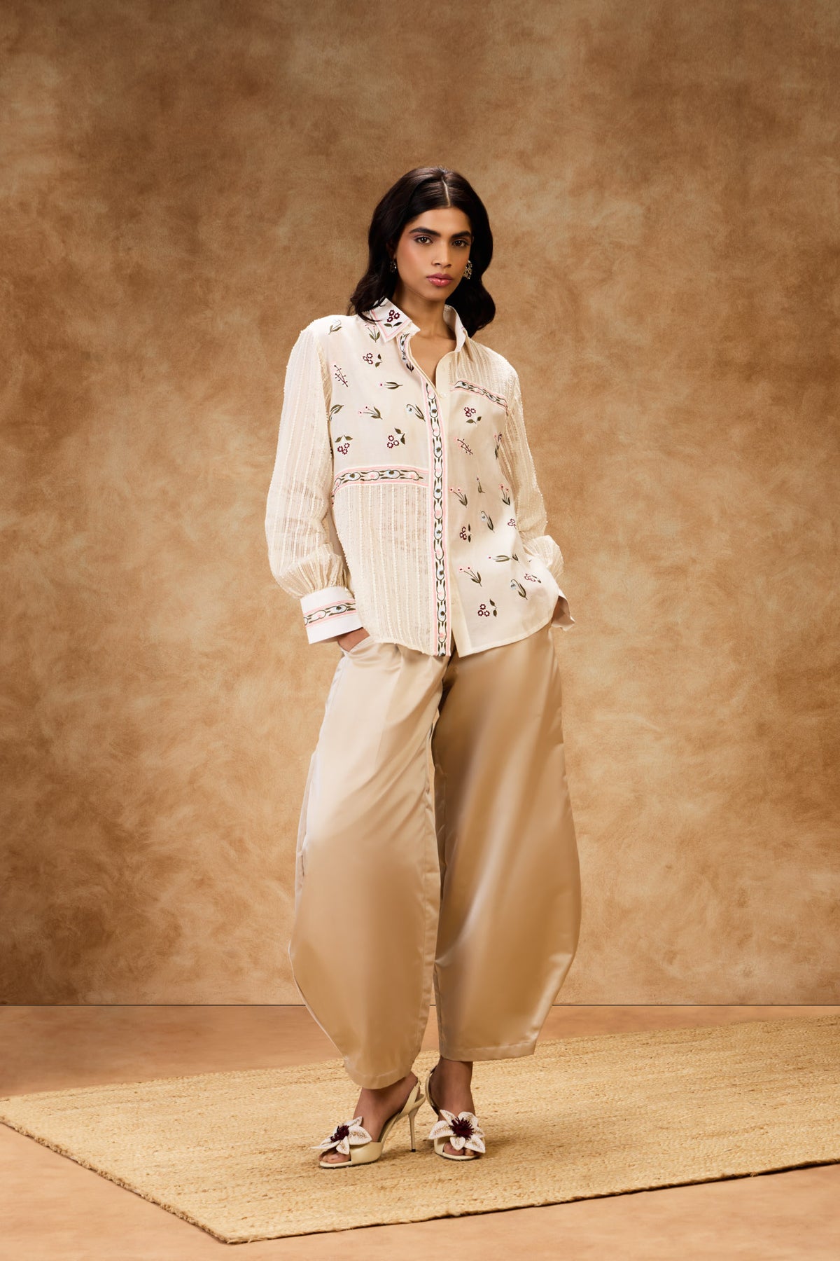 Rose Gold Barrel Pants