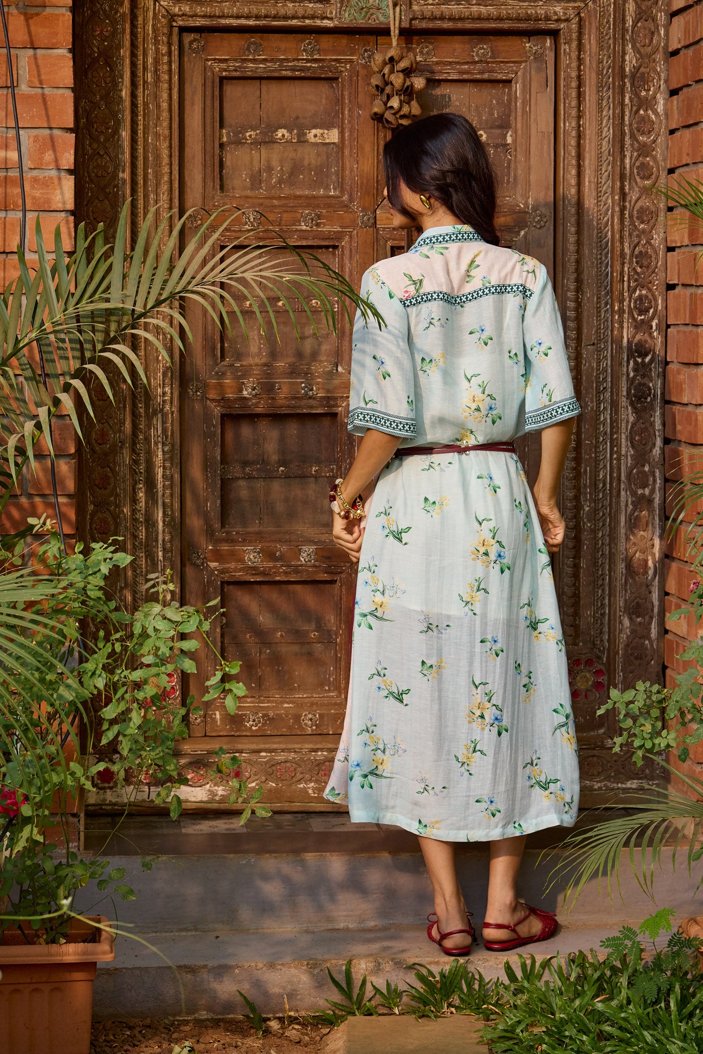 Ciel & Rosé Floral Shirt Dress