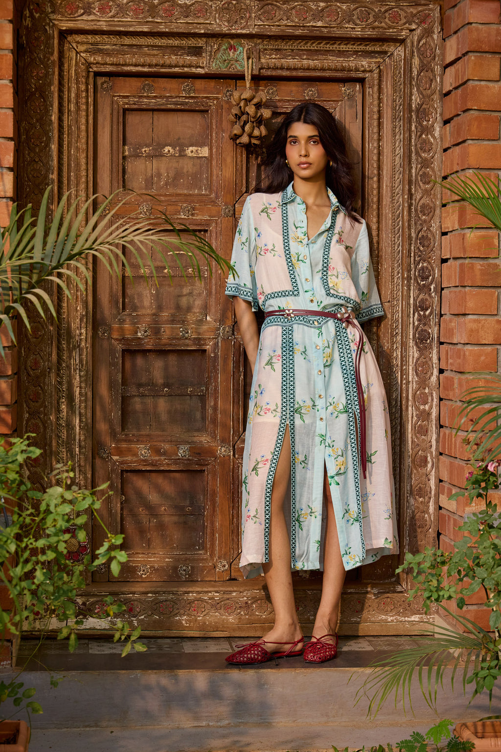 Ciel & Rosé Floral Shirt Dress