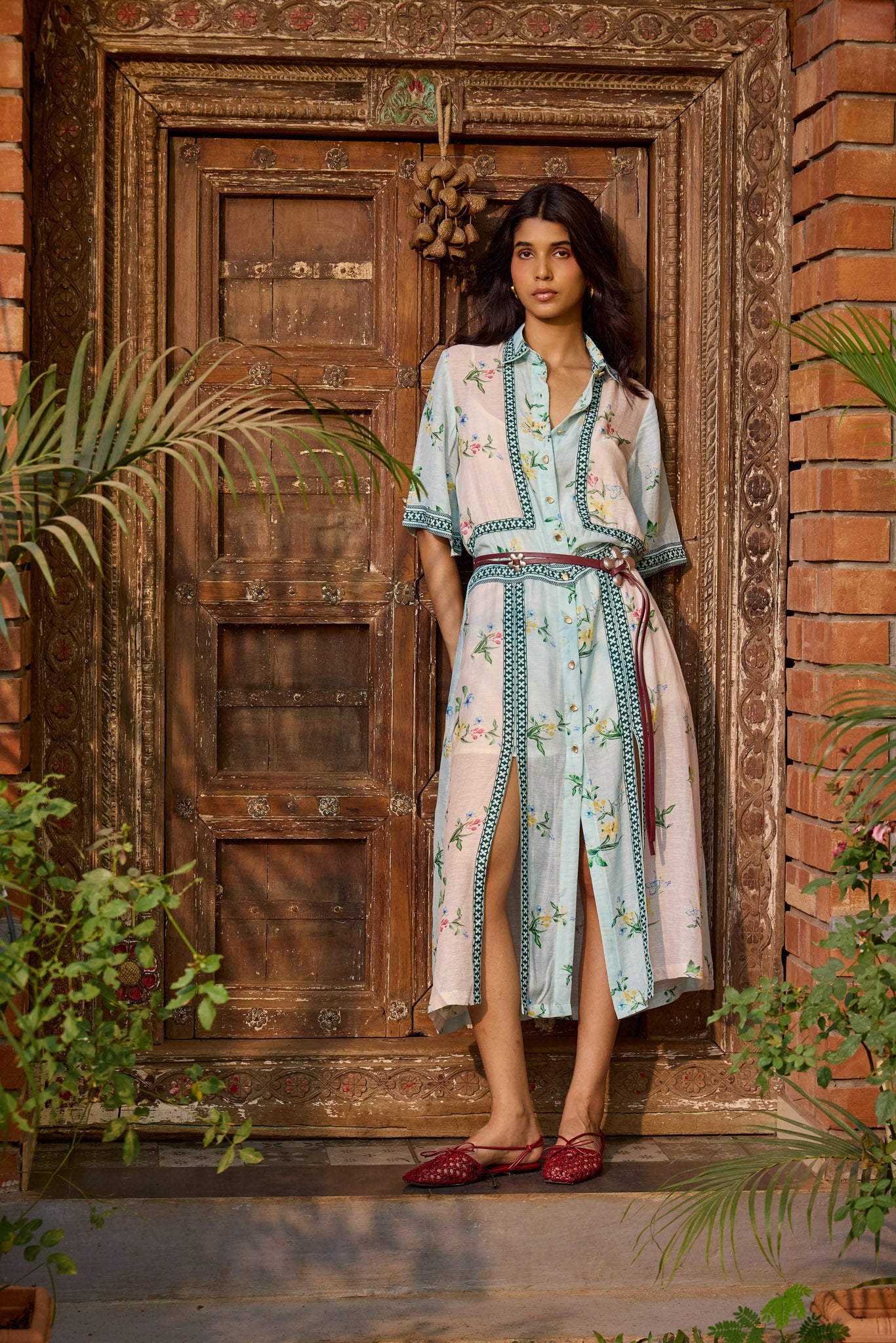 Ciel & Rosé Floral Shirt Dress