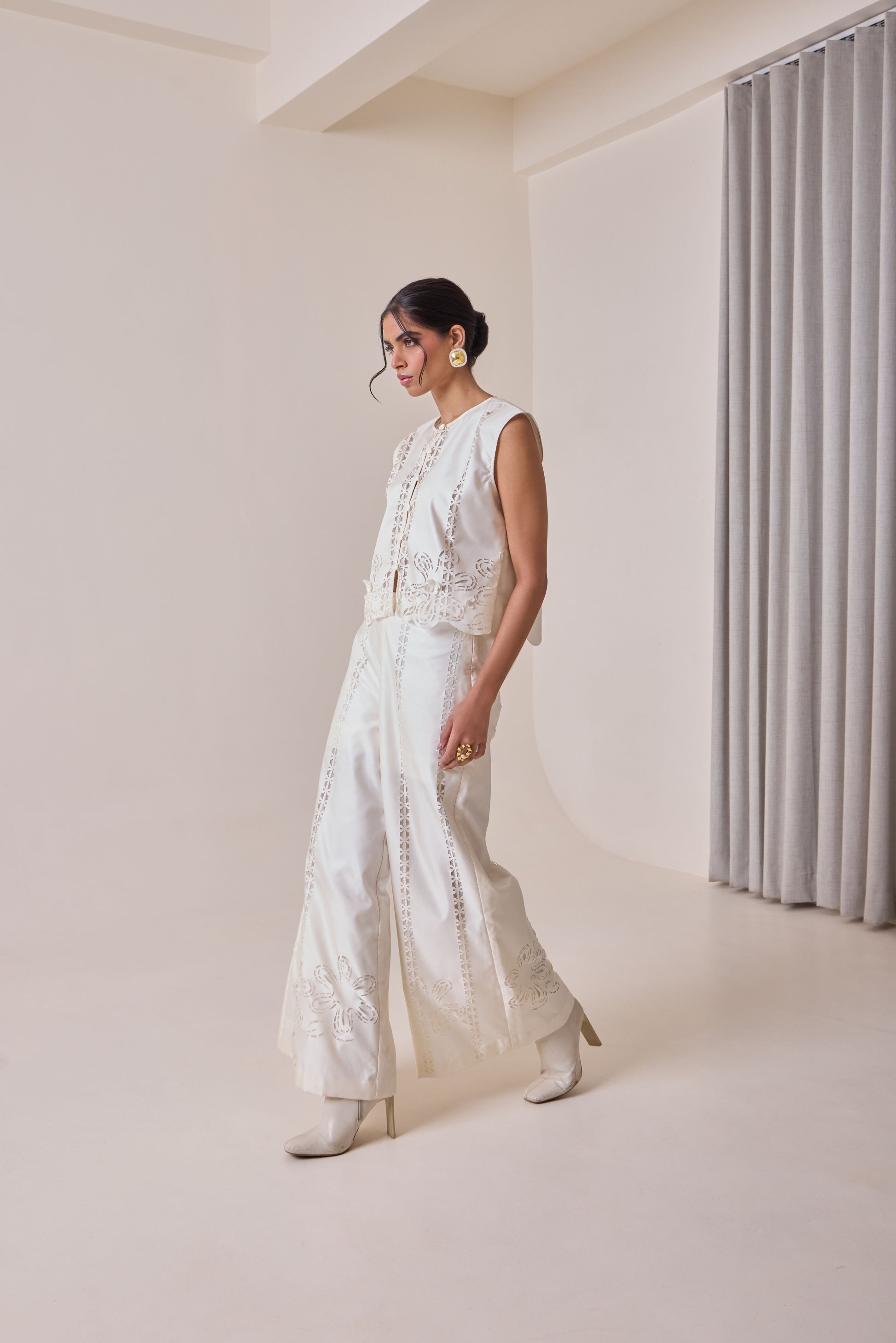 Pearl Cut-Work Jacket