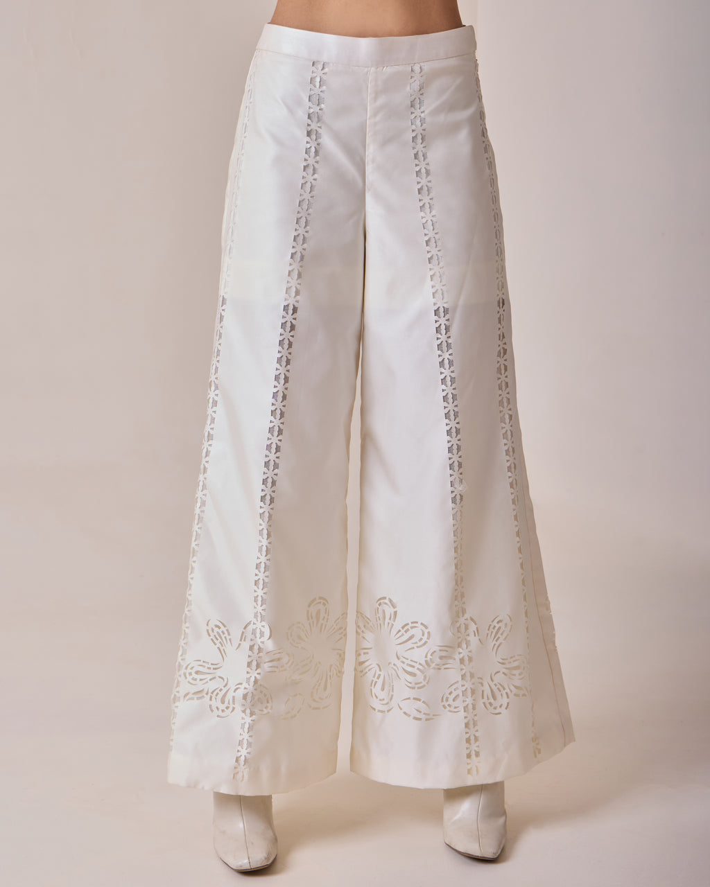 Pearl Cut-Work Pants