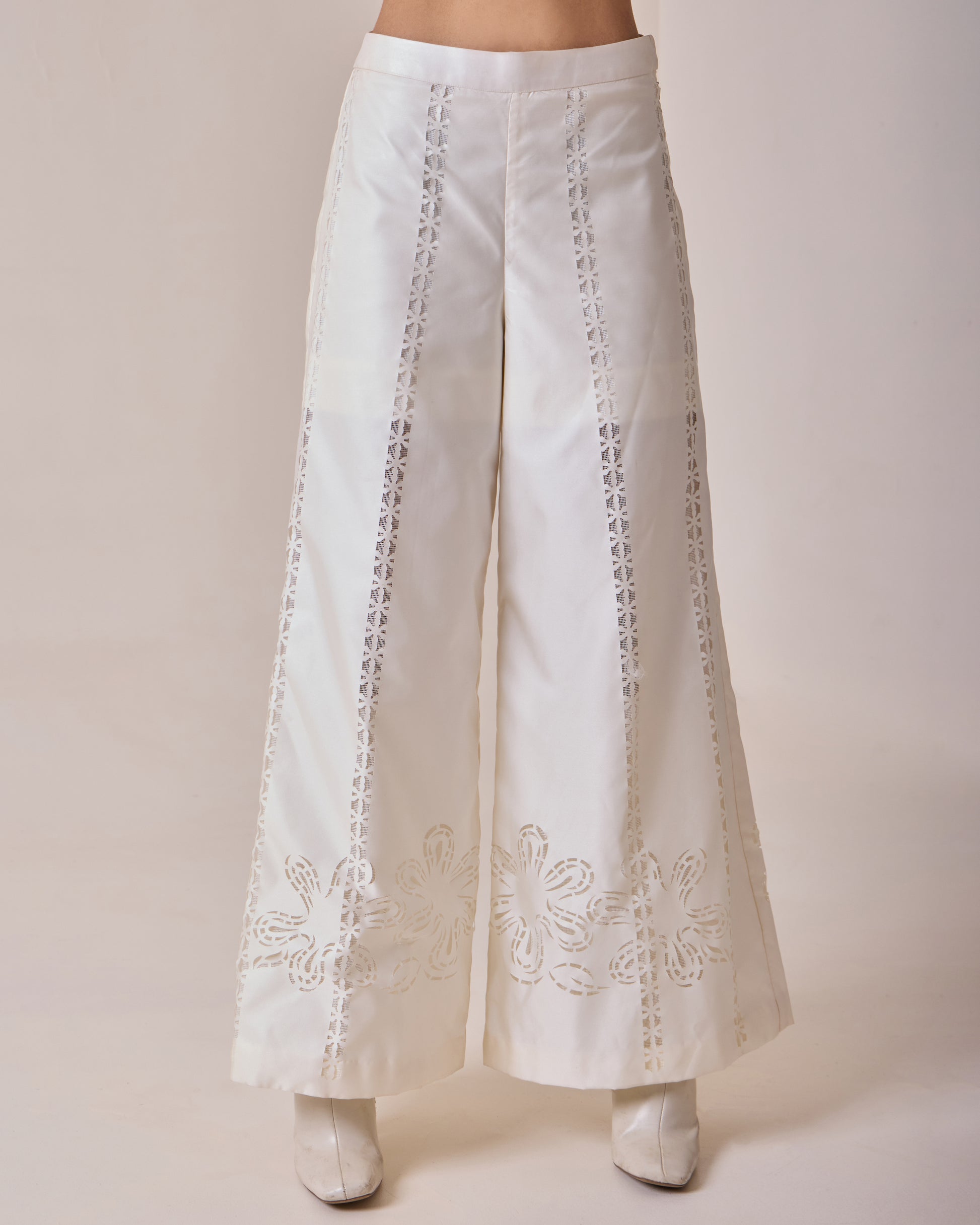 Pearl Cut-Work Pants