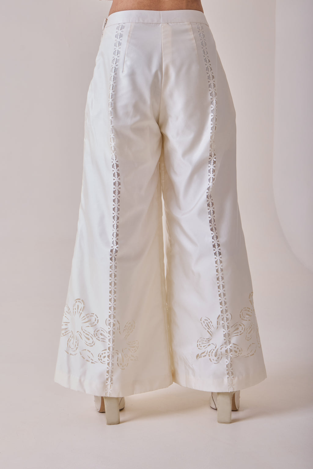 Pearl Cut-Work Pants