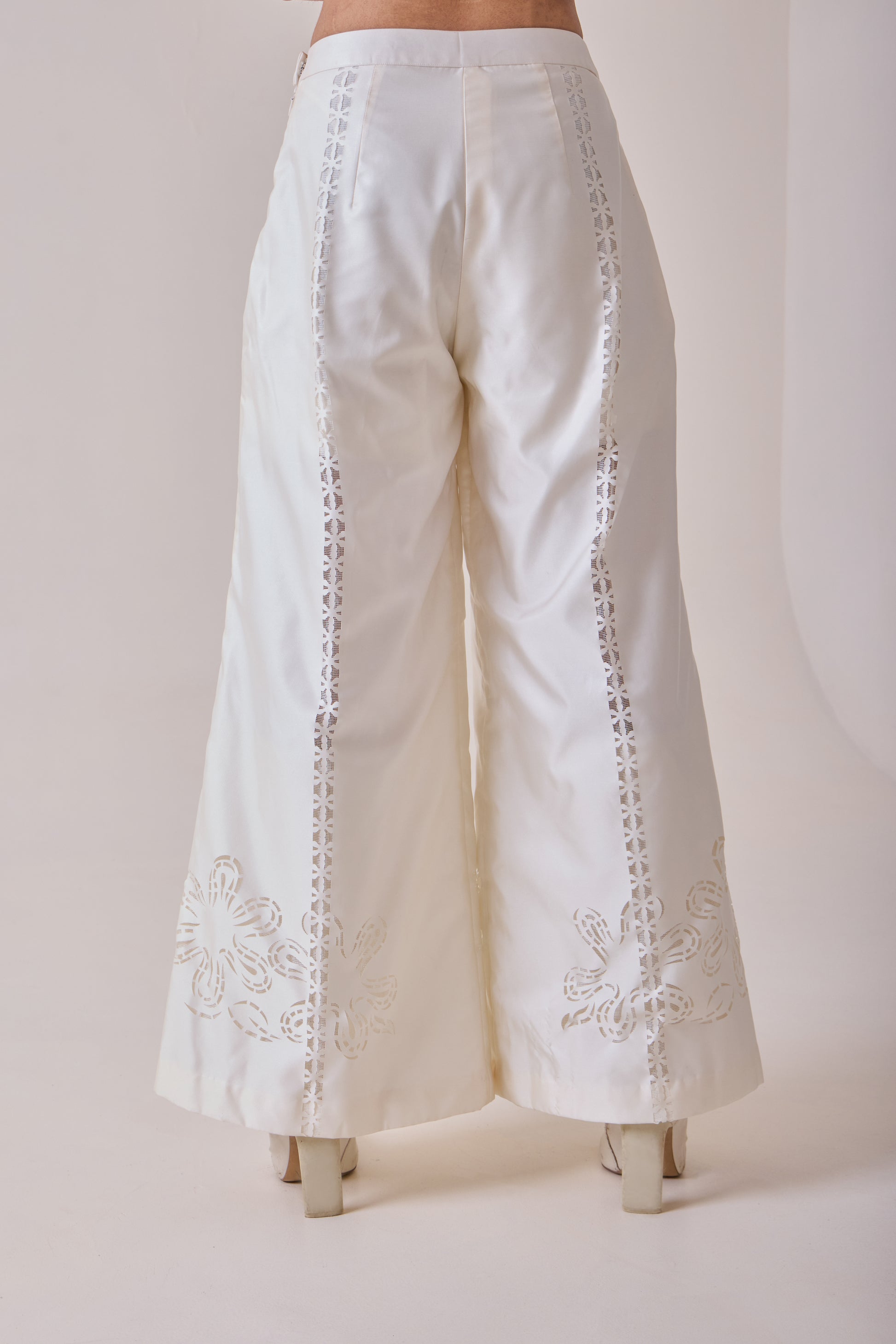 Pearl Cut-Work Pants
