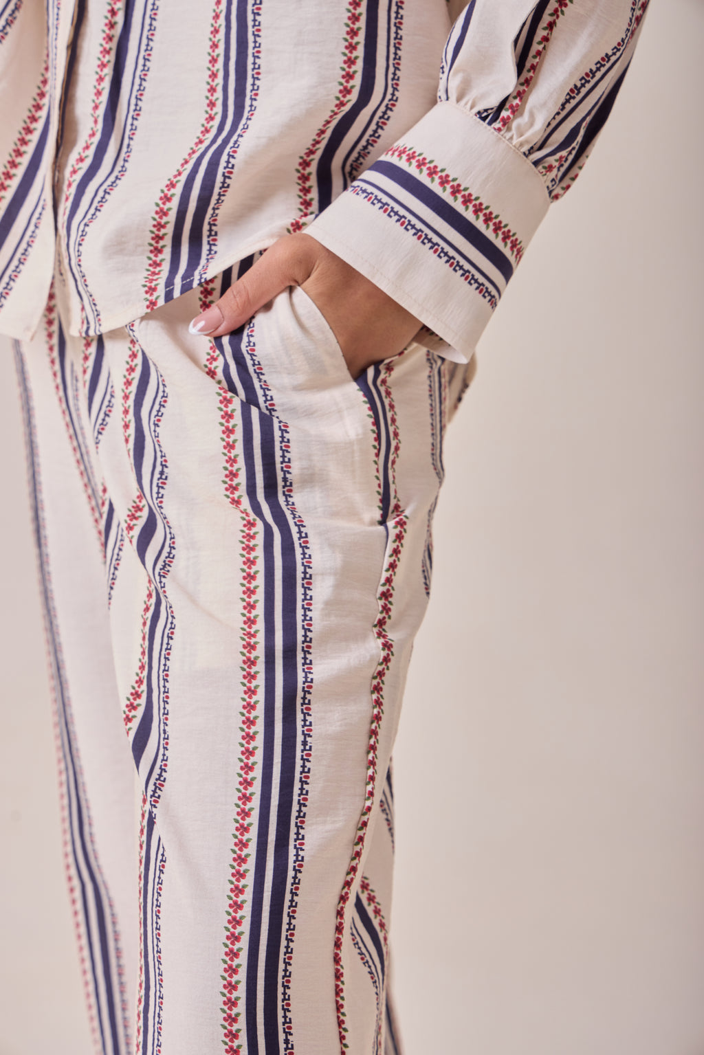 Creme Petal Pocket Shirt