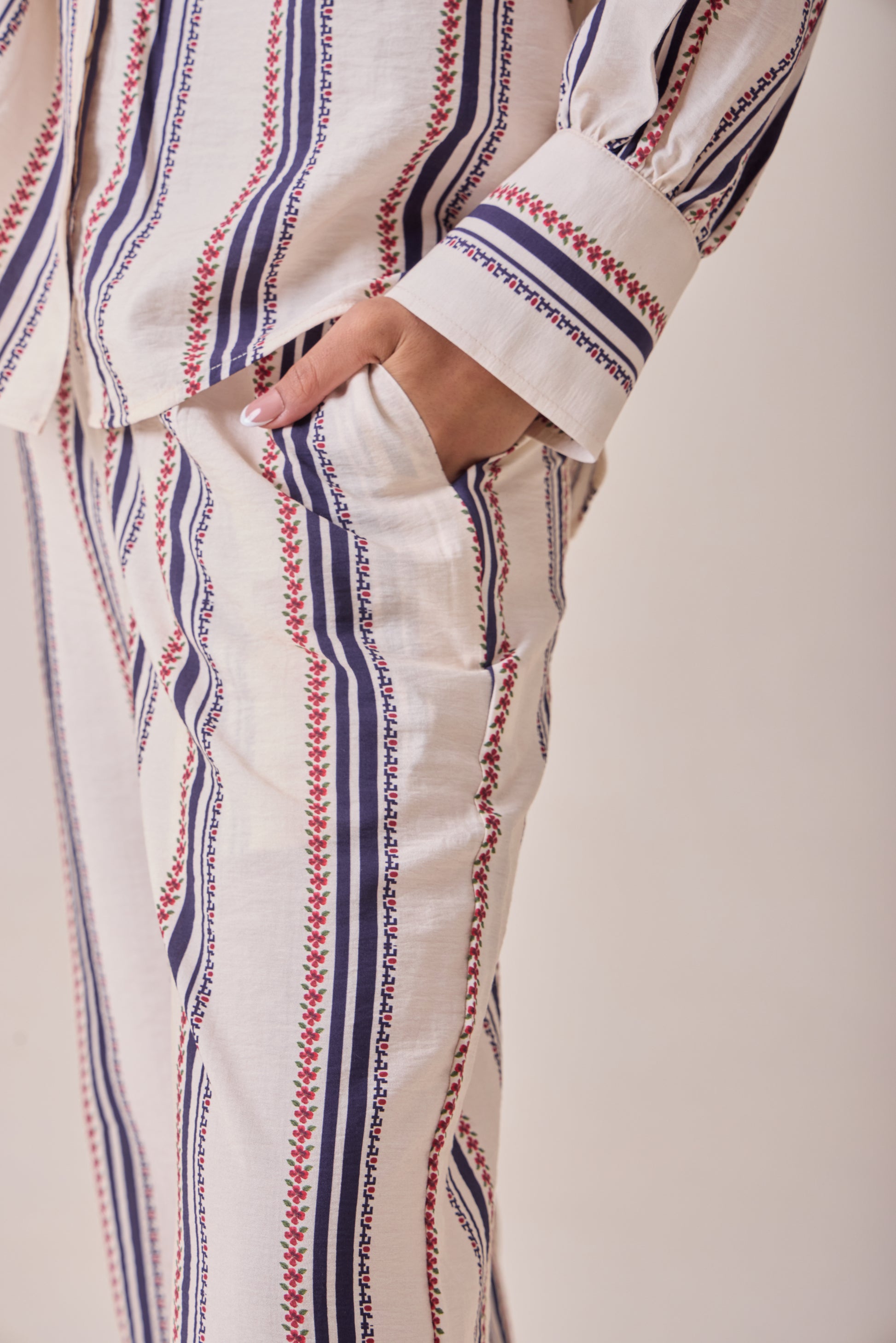 Creme Petal Pocket Shirt