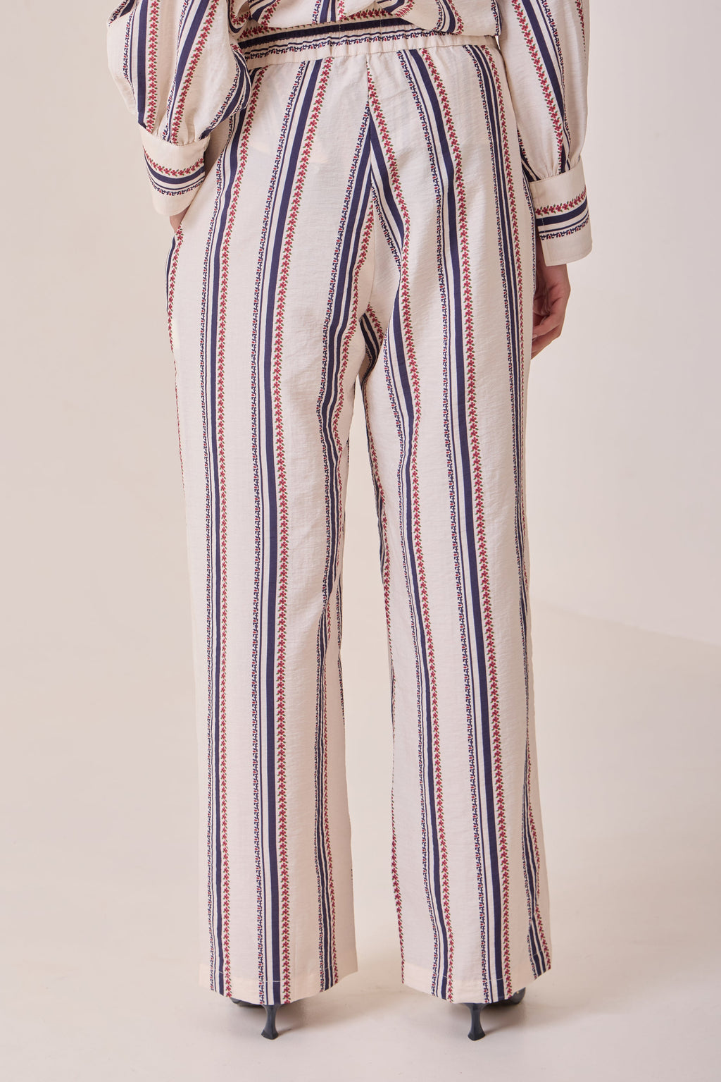 Creme Striped Pants