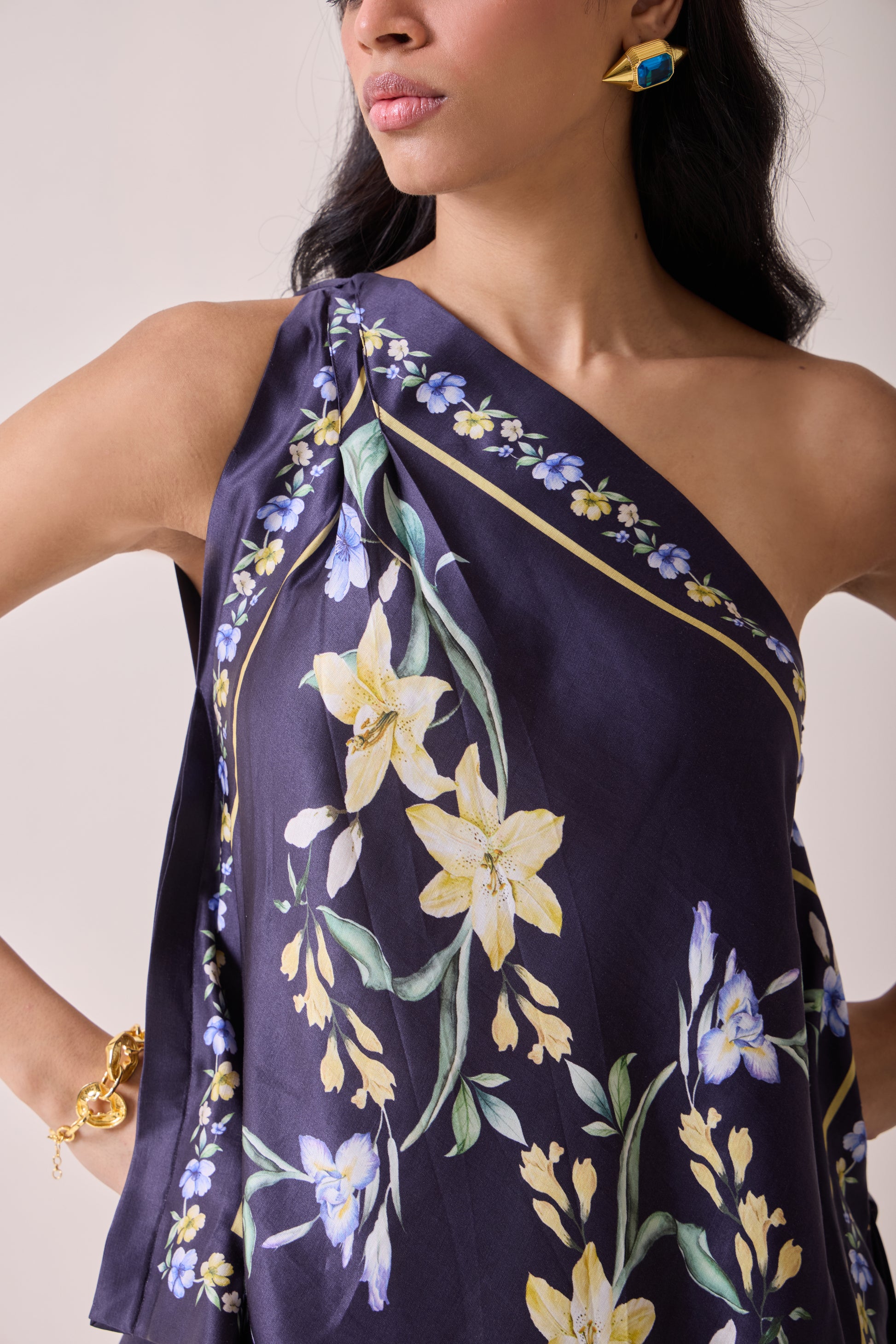 Fleur Archive One Shoulder Top